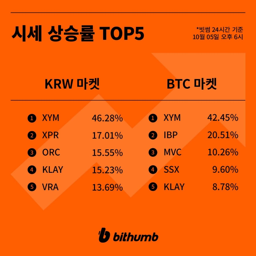 빗썸 상승률TOP5]심볼·프로톤·오르빗·클레이·베라시티, 뭐길래? < 증권·IB < 금융·증권 < 기사본문 - 핀포인트뉴스
