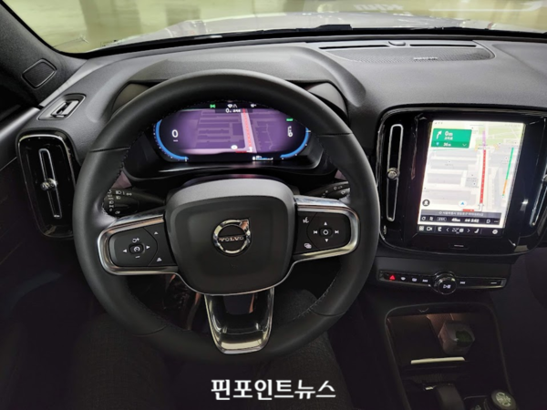 볼보자동차 C40 리차지 실내. 사진=김종형 기자