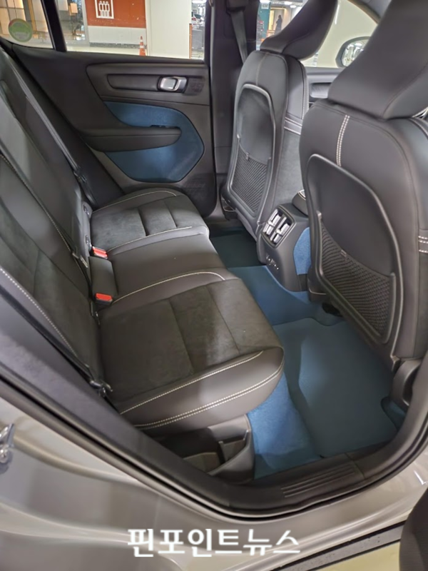 볼보자동차 C40 리차지 2열 좌석. 사진=김종형 기자
