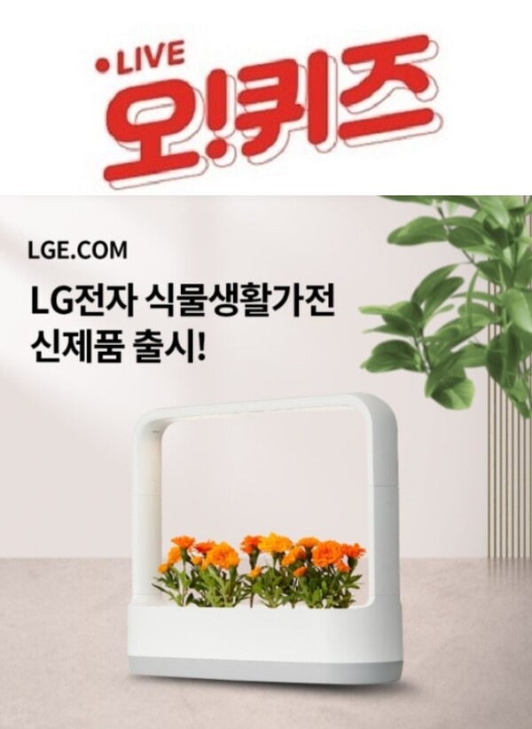 LGE.COM LG전자 식물생활가전 오퀴즈