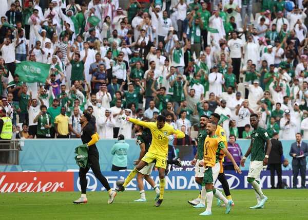 2022 카타르 월드컵에서 사우디아라비아가 아르헨티나를 꺾으면서 두 국가의 피파 랭킹에 관심이 쏠린다.  사진=연합뉴스