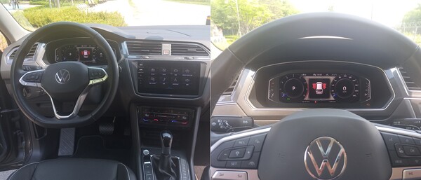 티구안 올스페이스의 인포테인먼스 시스템 (사진=김수현 기자)