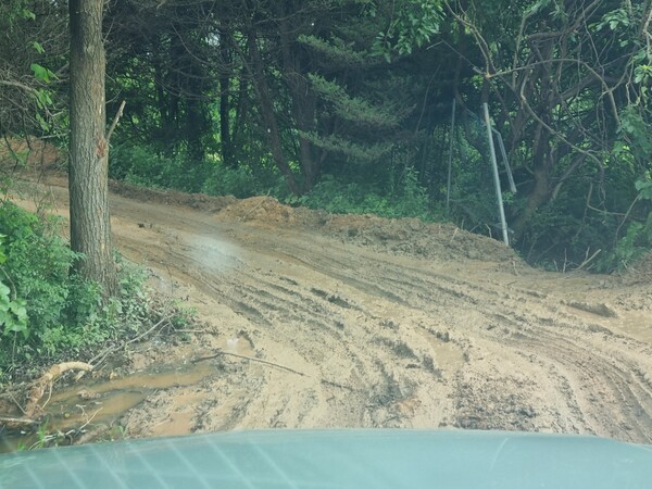 30~50㎝ 깊이의 머드 구간(사진=문재호 기자)