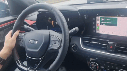 더 뉴 트레일블레이저 RS 트림 내부(사진=문재호 기자)