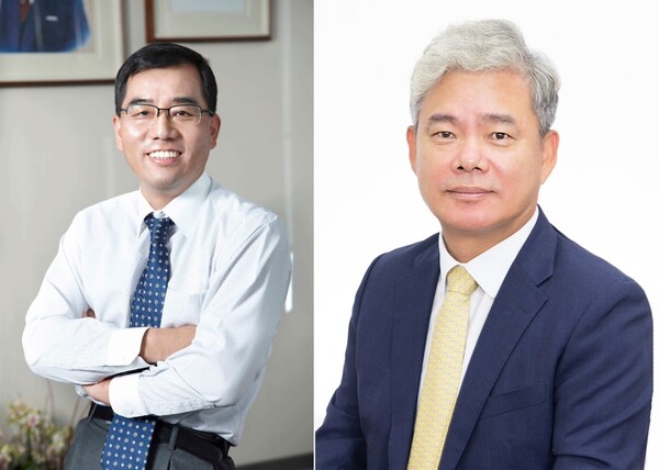강신호 CJ제일제당 신임 대표(왼쪽)와 신영수 CJ대한통운 신임 대표. (사진=CJ그룹)