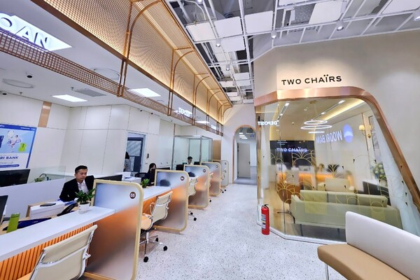 베트남우리은행의 하노이 롯데몰지점 전경. [사진=우리은행]