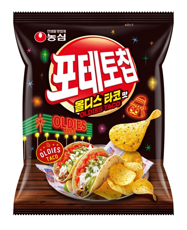 포테토칩 올디스타코맛 제품 (사진=농심)
