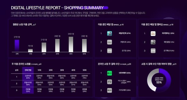 디지털 라이프 스타일 리포트 요약 (사진=메조미디어) 