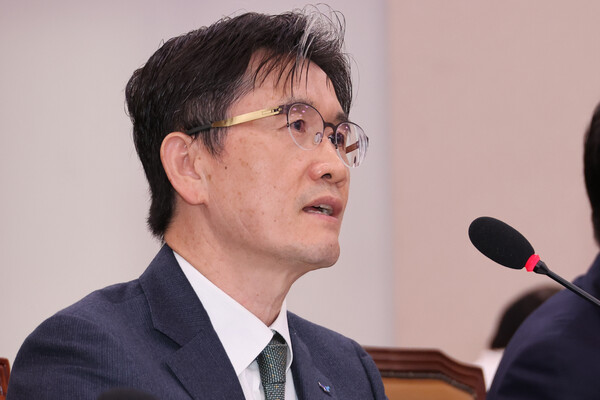 오동운 고위공직자범죄수사처장이 14일 오후 국회에서 열린 법제사법위원회의 고위공직자범죄수사처에 대한 국정감사에서 위원 질의에 답변하고 있다. 사진=연합뉴스