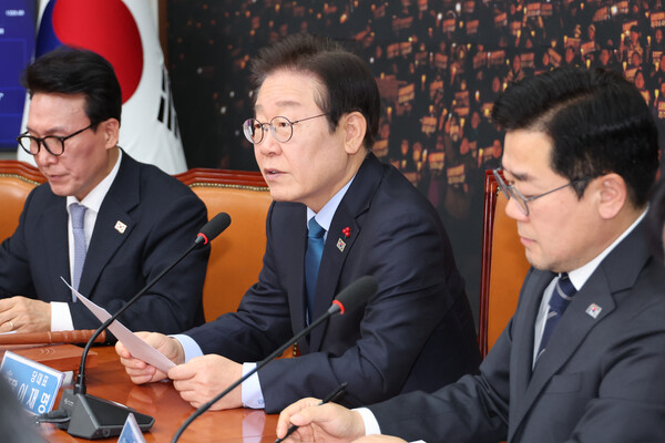 더불어민주당 이재명 대표가 10일 오전 서울 여의도 국회에서 열린 최고위원회의에서 발언하고 있다. 사진=연합뉴스