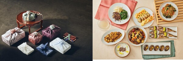 더 플라자 선물세트(왼쪽)와 더 플라자 투 고(To-Go)