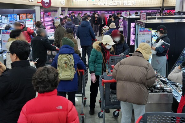 설연휴 기간 롯데마트 천호점. (사진=롯데마트)