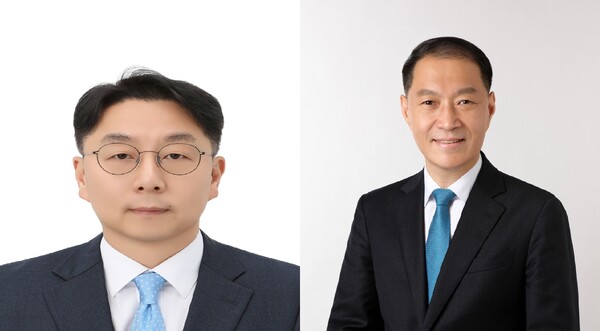 왼쪽부터 박상진 동원산업 사업부문 대표이사 부사장, 민은홍 스타키스트 CEO 사장.(사진=동원산업)