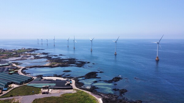제주 탐라 해상풍력발전단지 전경. 사진=연합뉴스