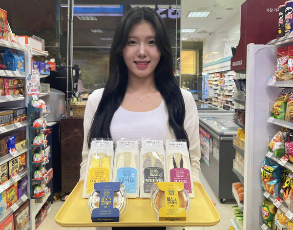 밀레앙(Mille & Un) 서용상 파티시에와 협업해 출시한 베이커리 상품. (사진=GS리테일)