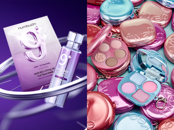 CJ온스타일이 투자한 비나우 스킨케어 브랜드 ‘넘버즈인’과 메이크업 브랜드 ‘퓌’ 신상품  (사진=CJ온스타일)