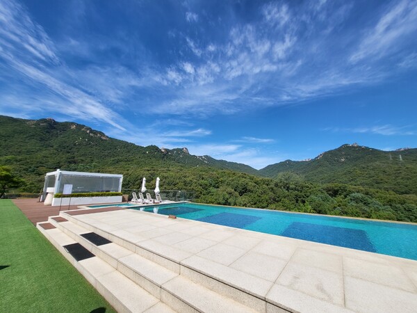 회원 전용 인피니티풀. (사진=구변경 기자)