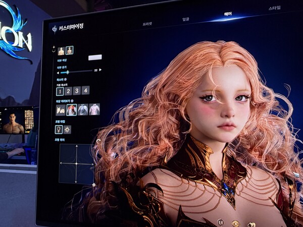 아이온 2 캐릭터 커스터마이징 화면. 사진=손예지 기자