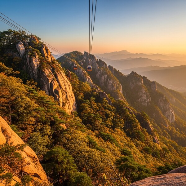 맑고 포근한 초겨울, 등산하기 좋은 날씨