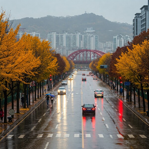 새벽 빗방울·눈날림…아침 추위 계속, 낮에도 서늘