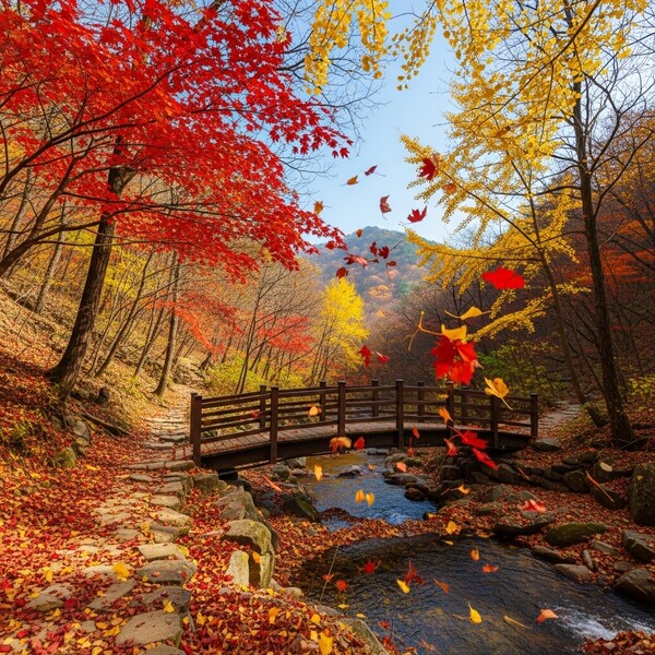 맑고 따뜻한 가을 햇살, 일교차 큰 하루