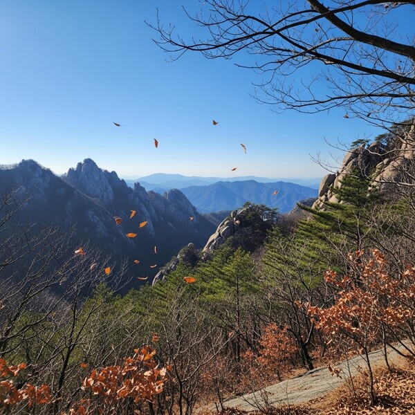 맑고 청명한 하늘, 큰 일교차에 주의