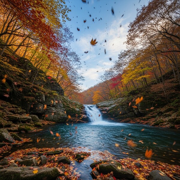 맑고 포근한 초겨울, 한낮엔 따뜻한 햇살