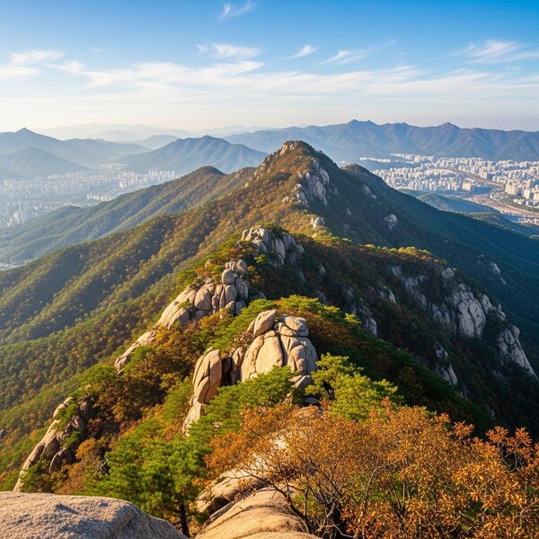 맑고 포근한 초겨울, 한낮엔 온화한 햇살