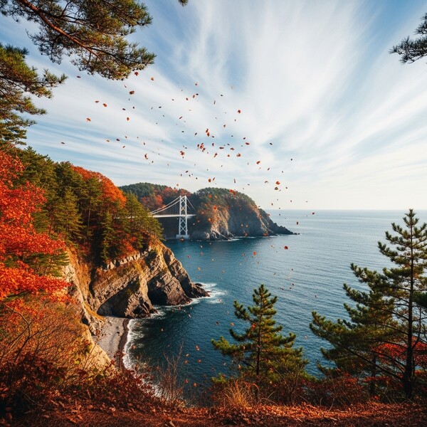 맑고 따뜻한 초겨울, 등산하기 좋은 날씨