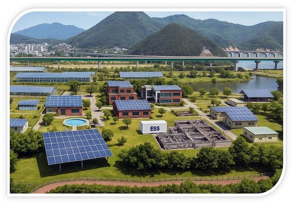 가평 공공하수처리장 태양광 발전 설비 가상도. 사진= 경기 가평군.