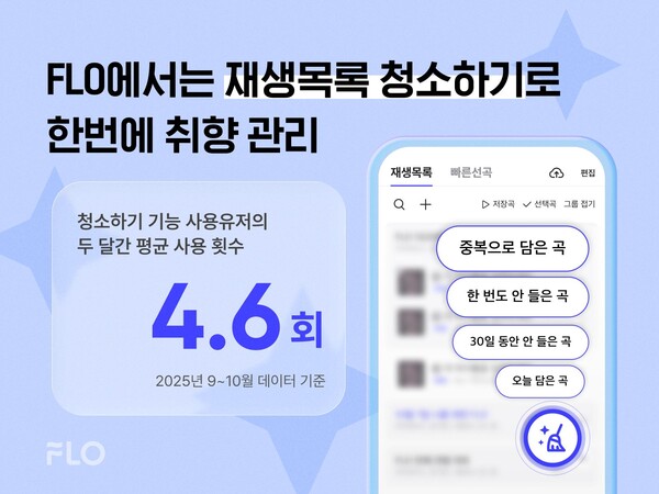'재생목록 청소하기' 기능. 사진=플로