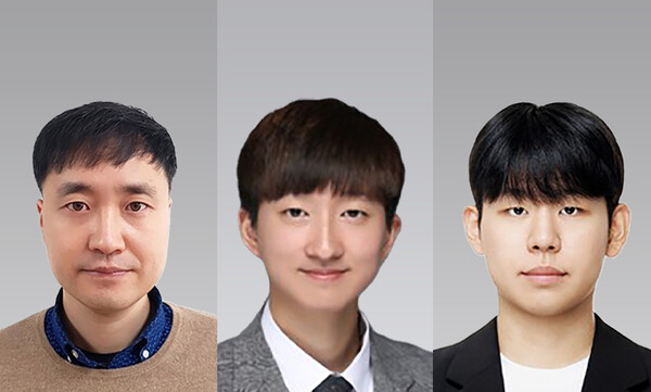 (왼쪽부터) 서강대학교 화공생명공학과 이종석 교수, 이호준 박사과정, 이철 석사과정. 제공=서강대
