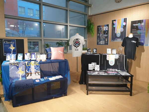 용인 죽전고 학생들이 꾸민 '아트창업전' 모습. (사진=용인교육지원청)