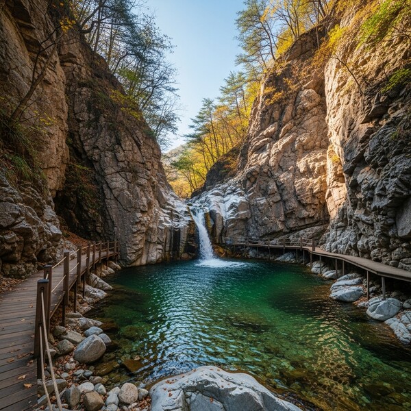 초겨울 햇살 따뜻한 맑은 하늘, 한낮엔 포근