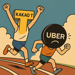 카카오T에 도전장 던진 우버, '생태계 확장' 승부수 통할까 - 뉴스 썸네일 이미지