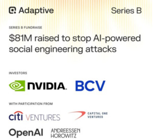 오픈AI가 찜한 '어댑티브 시큐리티', 1200억 추가 투자 유치...엔비디아... - 뉴스 썸네일 이미지