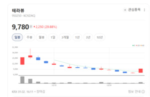 테라뷰 주가 조정 불꽃랠리?...외국인 21일 거래일 연속 매도행진은 왜... - 뉴스 썸네일 이미지
