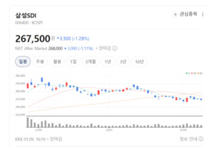 긴 조정 국면에 들어선 삼성SDI, 실적 반등 위한 다음 선택은? - 뉴스 썸네일 이미지