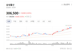 삼성물산 30만원 돌파... '기업 밸류업'에 지주사로 몰리는 외국인 뭉칫... - 뉴스 썸네일 이미지