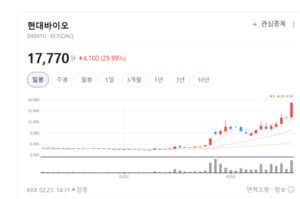 현대바이오 주가 거침없는 랠리... 범용 항바이러스제 효능 부각 - 뉴스 썸네일 이미지