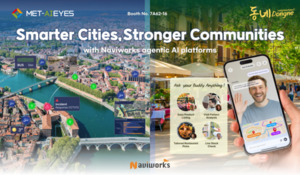 네비웍스, 'MWC 2026' 참가...AI 디지털트윈 플랫폼으로 스마트시티 혁신... - 뉴스 썸네일 이미지