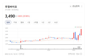 [이격도과열 종목] 우정바이오 와이지-원 레이저쎌 '앗~뜨거' - 뉴스 썸네일 이미지