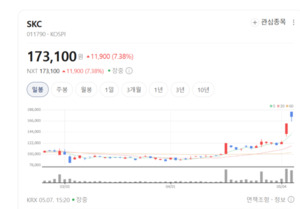 SKC, 첨단 소재 플랫폼 대전환 완료... 반도체·이차전지 양날개 폈다 - 뉴스 썸네일 이미지