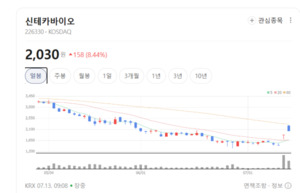 이번엔 진짜 대박 나나... 신테카바이오, AI 신약 플랫폼으로 반전 카드... - 뉴스 썸네일 이미지