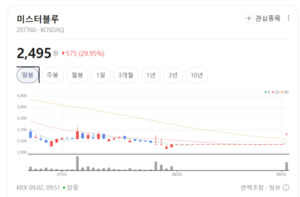 충성 고객 잡은 무협 IP 파워...미스터블루, 독점 콘텐츠 타고 주가 폭등... - 뉴스 썸네일 이미지