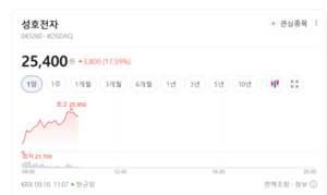 성호전자·삼화콘덴서 주가 폭풍랠리... 전원공급장치 및 적층세라믹콘... - 뉴스 썸네일 이미지